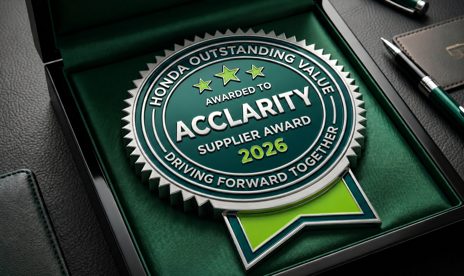 Acclarity Recognized by Honda with Prestigious Outstanding Value Supplier Award